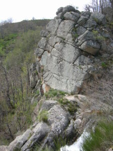 Cascade de Runes le haut de la chute